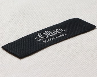 Textured Woven Labels Custom Clothing Woven Tags Personalized Fabric Labels Free Shipping.