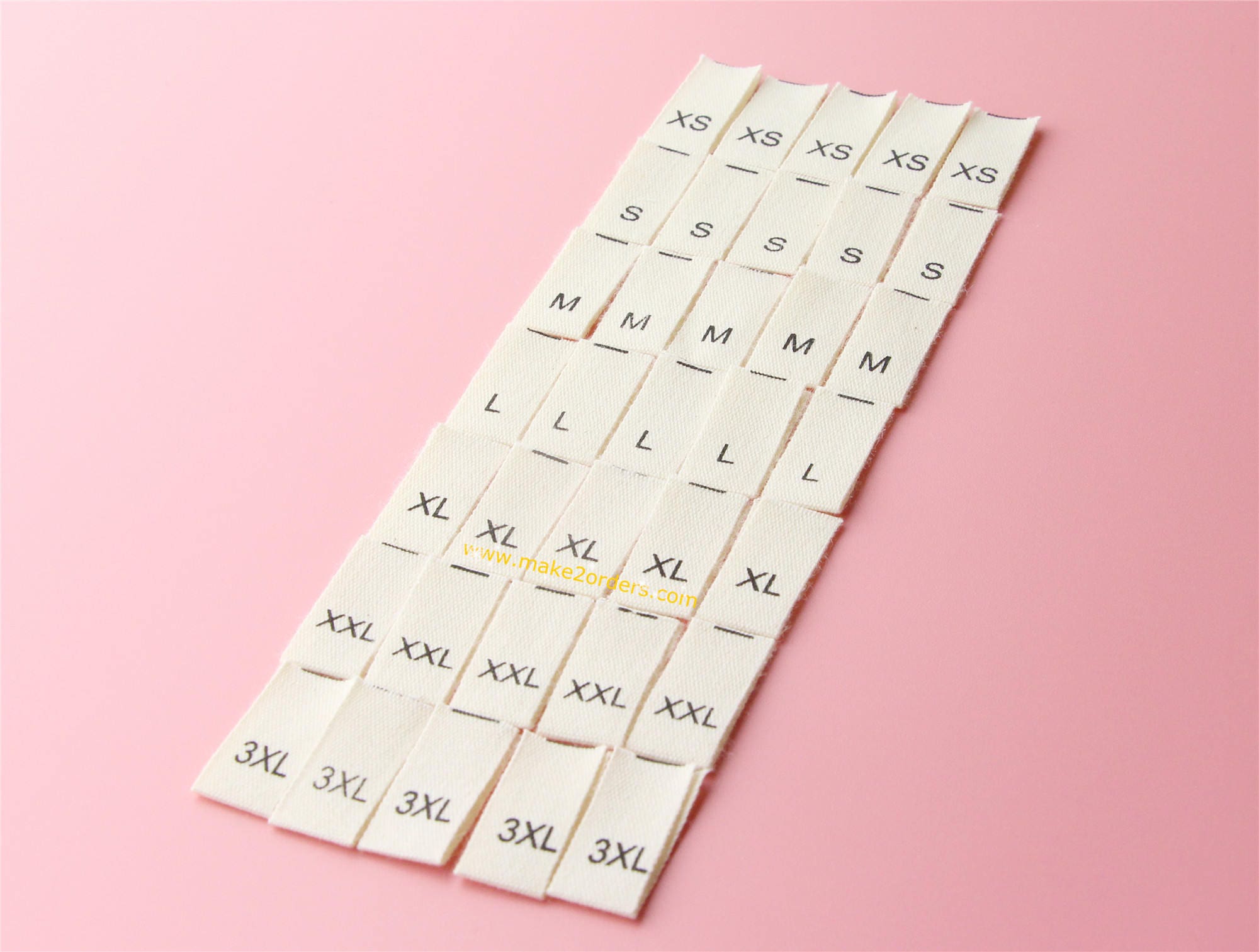50 Clothing Size Labels Combo Size Label Clothing Tags Etsy