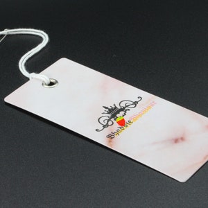 Custom Hang Tags, Clothing Swing Tags, Hanging Tag, Paper Tags, Clothing Tags, Paper Cardstock. image 7