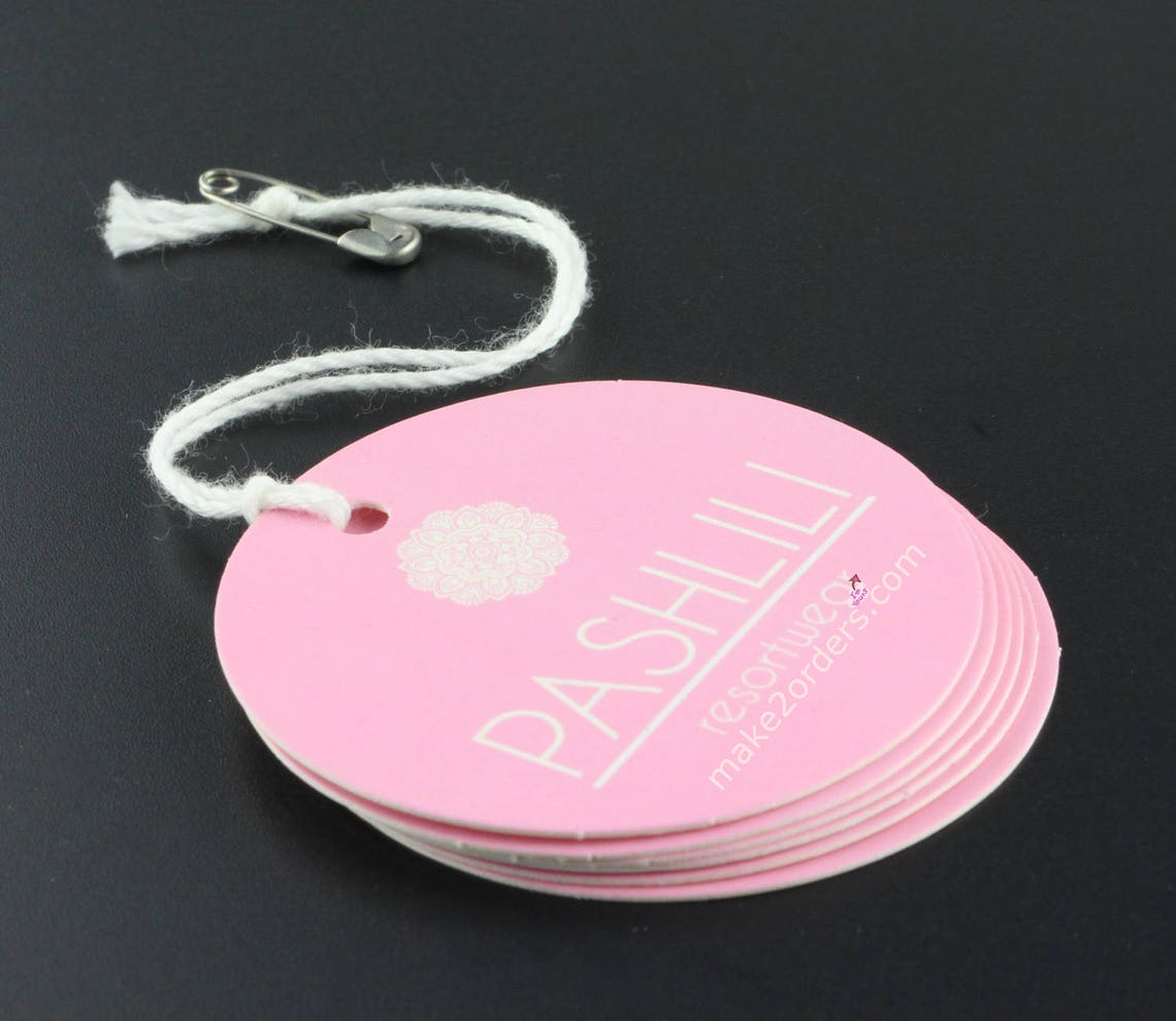 Clothing Hang Tags Custom Swing Tags Circle Labels Custom - Etsy UK