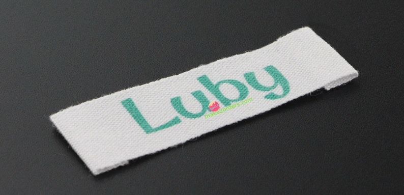 Cotton Printed Labels, Clothing Labels, Garment Label, Custom Labels, Custom Fabric Labels, Printed Cotton Labels, Printed Tags, Free Ship. image 4