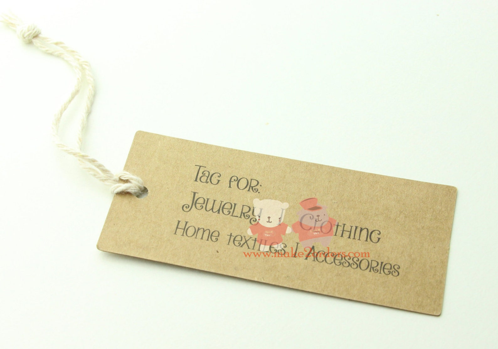 Brown Cardstock Clothing Hang Tags Personalized Tags Custom Etsy