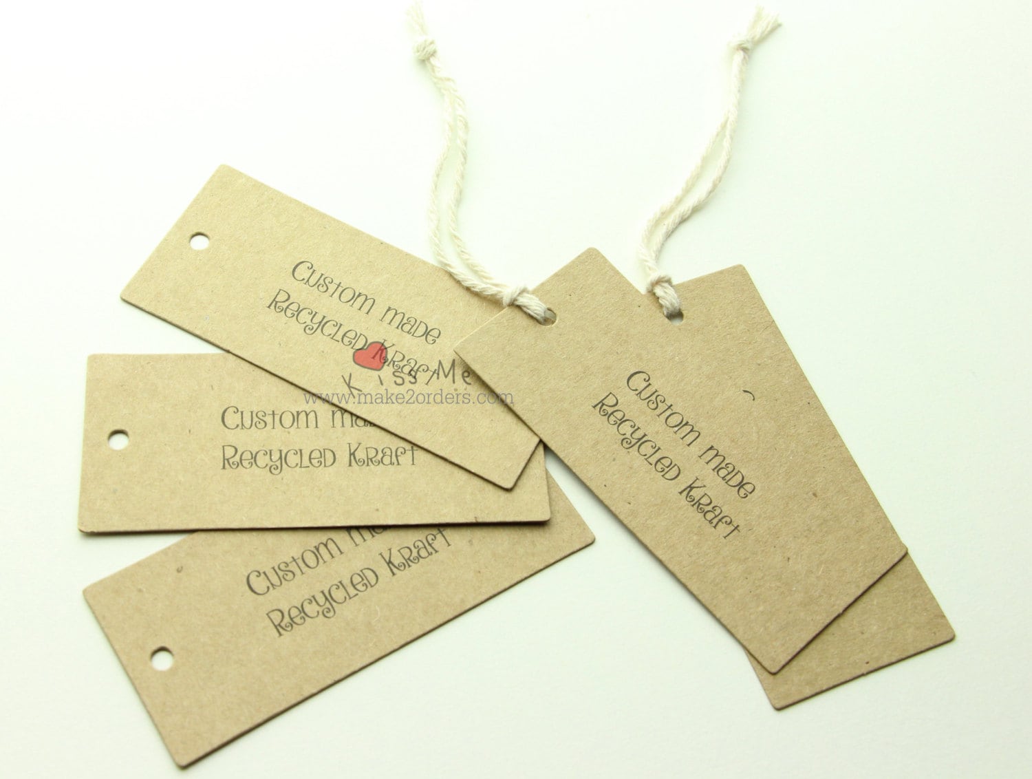Brown Cardstock Clothing Hang Tags Personalized Tags Custom Etsy