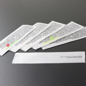 Étiquette de suivi thermocollante personnalisée étiquette de vêtement  personnalisée instructions de lavage étiquette de contenu bilingue  instructions d'entretien -  France