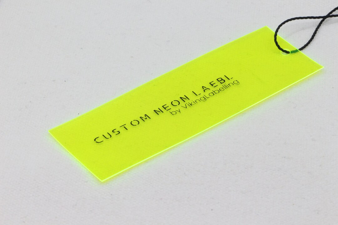 Soft PVC Swing Tag, Plastic Hang Tag, Custom Clear Tag, Neon Hang Tag, Plastic Swing Tag