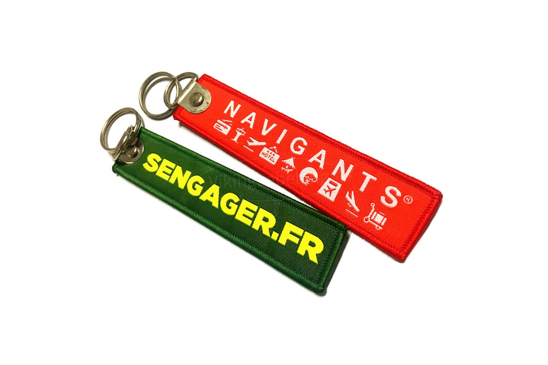 Custom Woven Key Tags, Key Tag for Motorcycle, Motorcycle Bike Ring