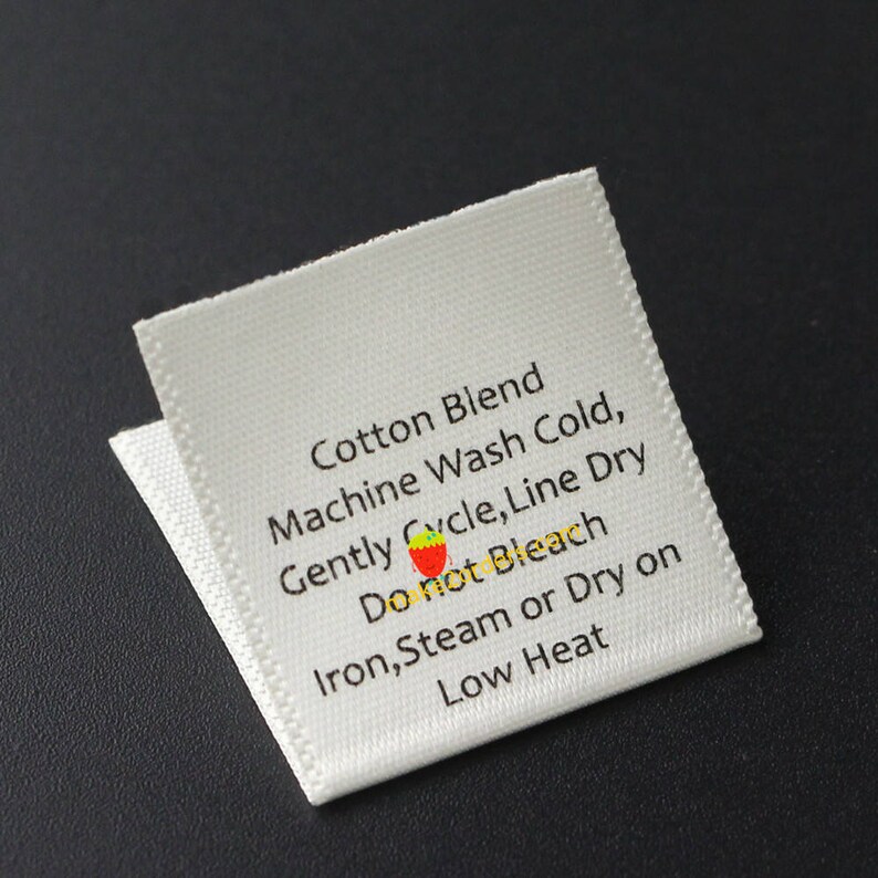 Sew in Name Labels Garment Care Labels Satin Ribbon Washing Etsy