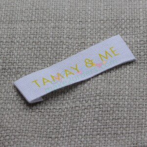 Cotton Printed Labels, Clothing Labels, Garment Label, Custom Labels, Custom Fabric Labels, Printed Cotton Labels, Printed Tags, Free Ship. image 7