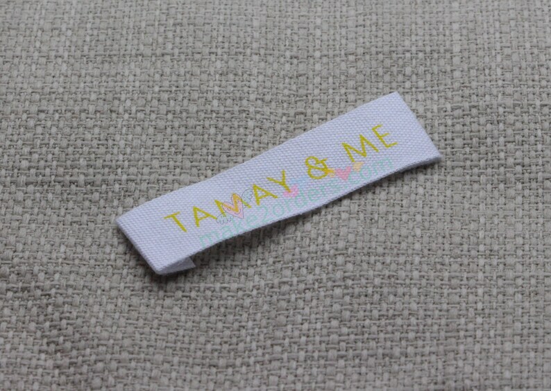 Cotton Printed Labels, Clothing Labels, Garment Label, Custom Labels, Custom Fabric Labels, Printed Cotton Labels, Printed Tags, Free Ship. image 7