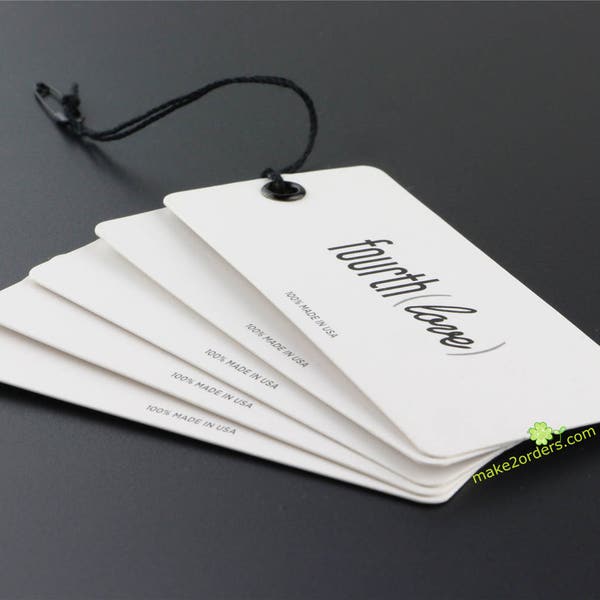 Custom Hang Tags, Clothing Swing Tags, Hanging Tag, Paper Tags, Clothing Tags, Paper Cardstock.