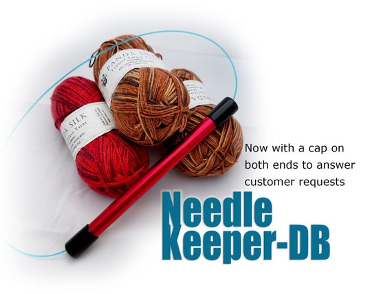 Needle Keeper-DB:  Double-Capped for circular knitting needles, protect your precious needles and work in progress.