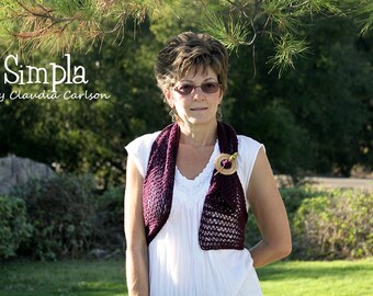 Simpla, versatile, lacy accent to any garment. PATTERN