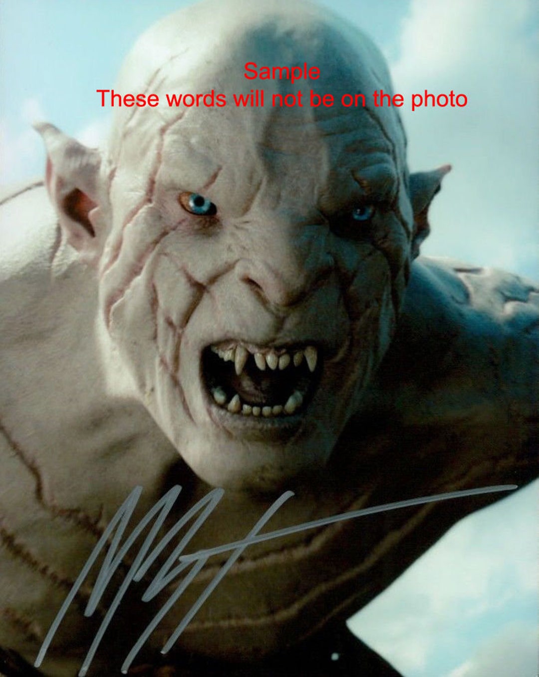 MANU BENNETT the Hobbit Azog Signed Original Autographed Photo 8x10 COA 2 -  Etsy