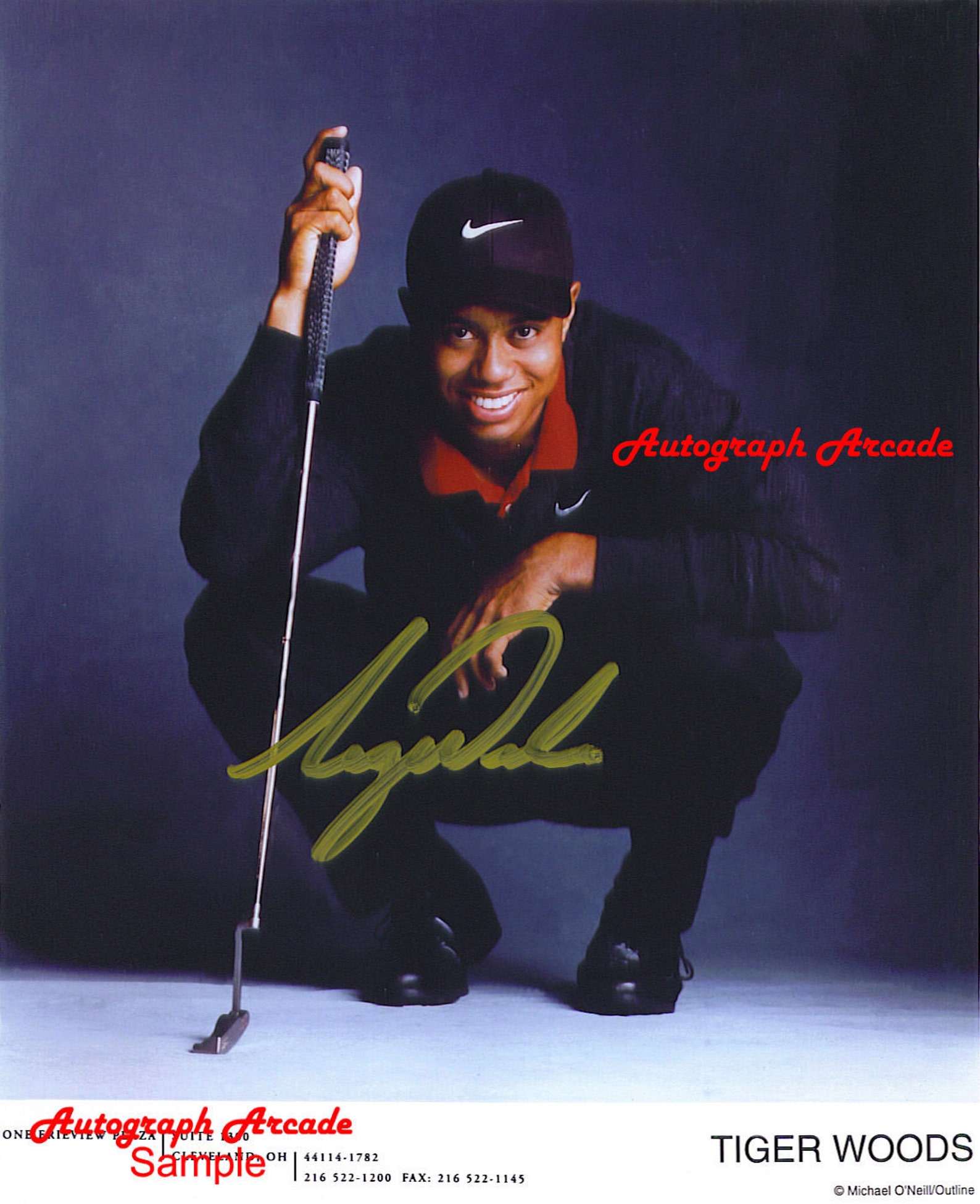 TIGER WOODS Golf Pga Signed Original Autographed 8x10 Photo Etsy