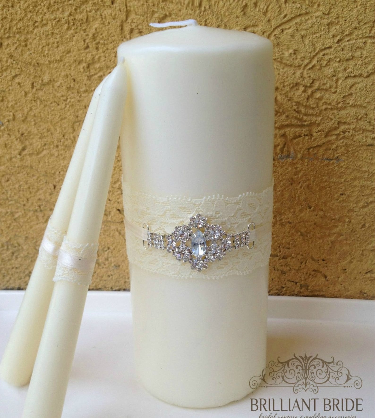 Wedding Unity Candles white OR ivory White Unity Candle W/ Etsy