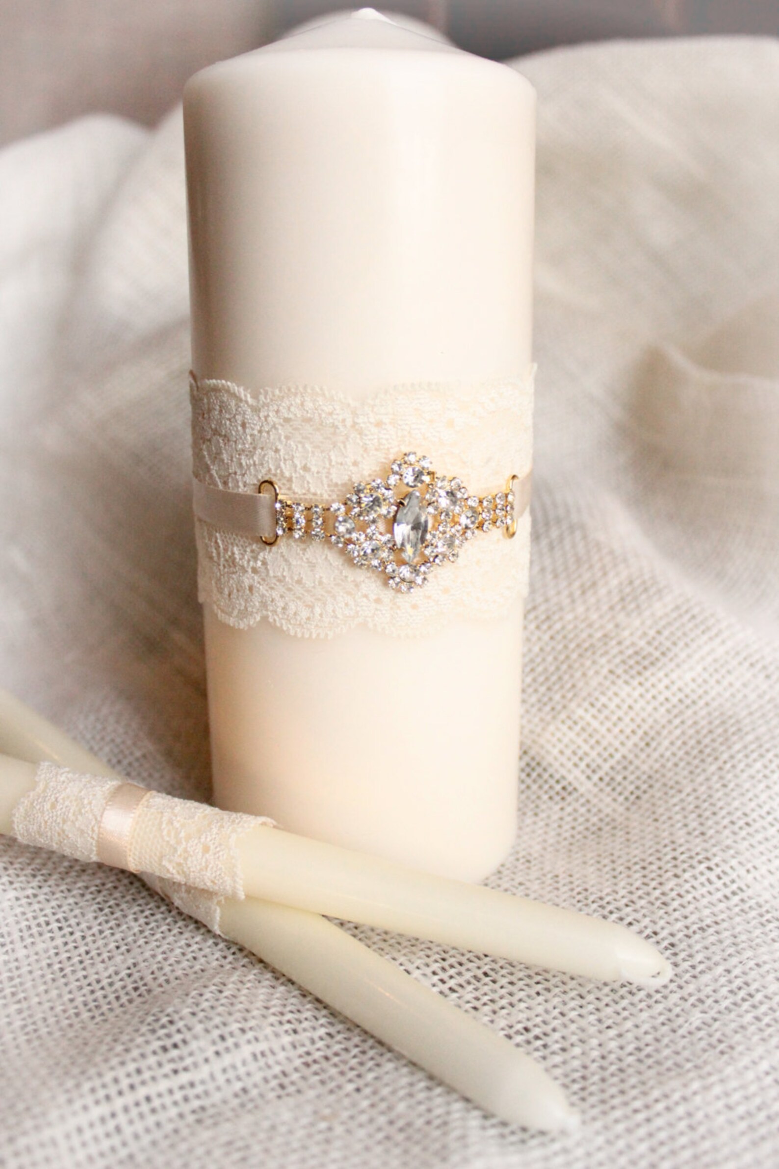 Wedding Unity Candles White OR Ivory White Unity Candles W/ Etsy