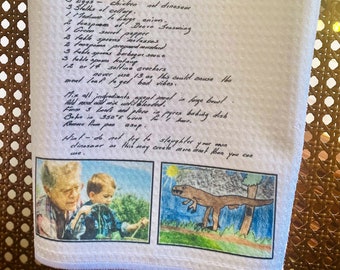 Handwritten Recipe Towel: Personalized Family Keepsake (Digital Proof)