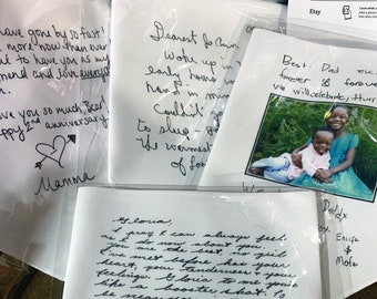 Custom Handwritten Note Handkerchief: Personalized Memorial Gift