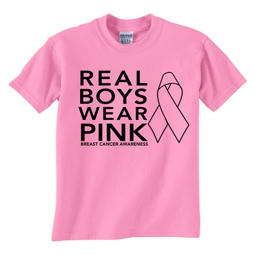 Real Boys Wear Pink Breast Cancer 