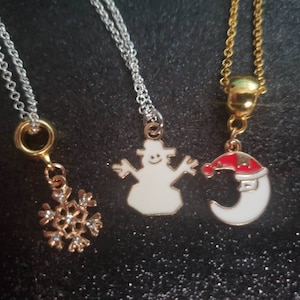 Christmas charm necklaces set 1