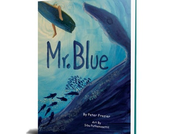 M. Bleu. Livre pour enfants. Signé et personnalisé