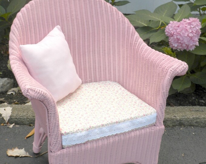 Vintage Children's Wicker Chair Etsy