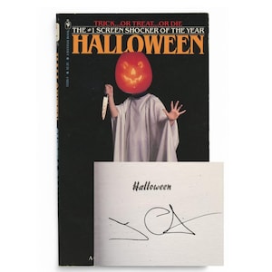 SIGNED Halloween by Curtis Richards Based on Screenplay by John Carpenter Bantam Books, 1979 First Edition, 1st Printing JSA Authenticated