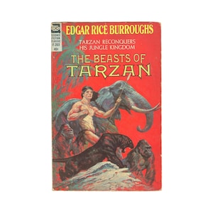 Bestie Tarzana autorstwa Edgara Rice'a Burroughsa Ace Books 1960
