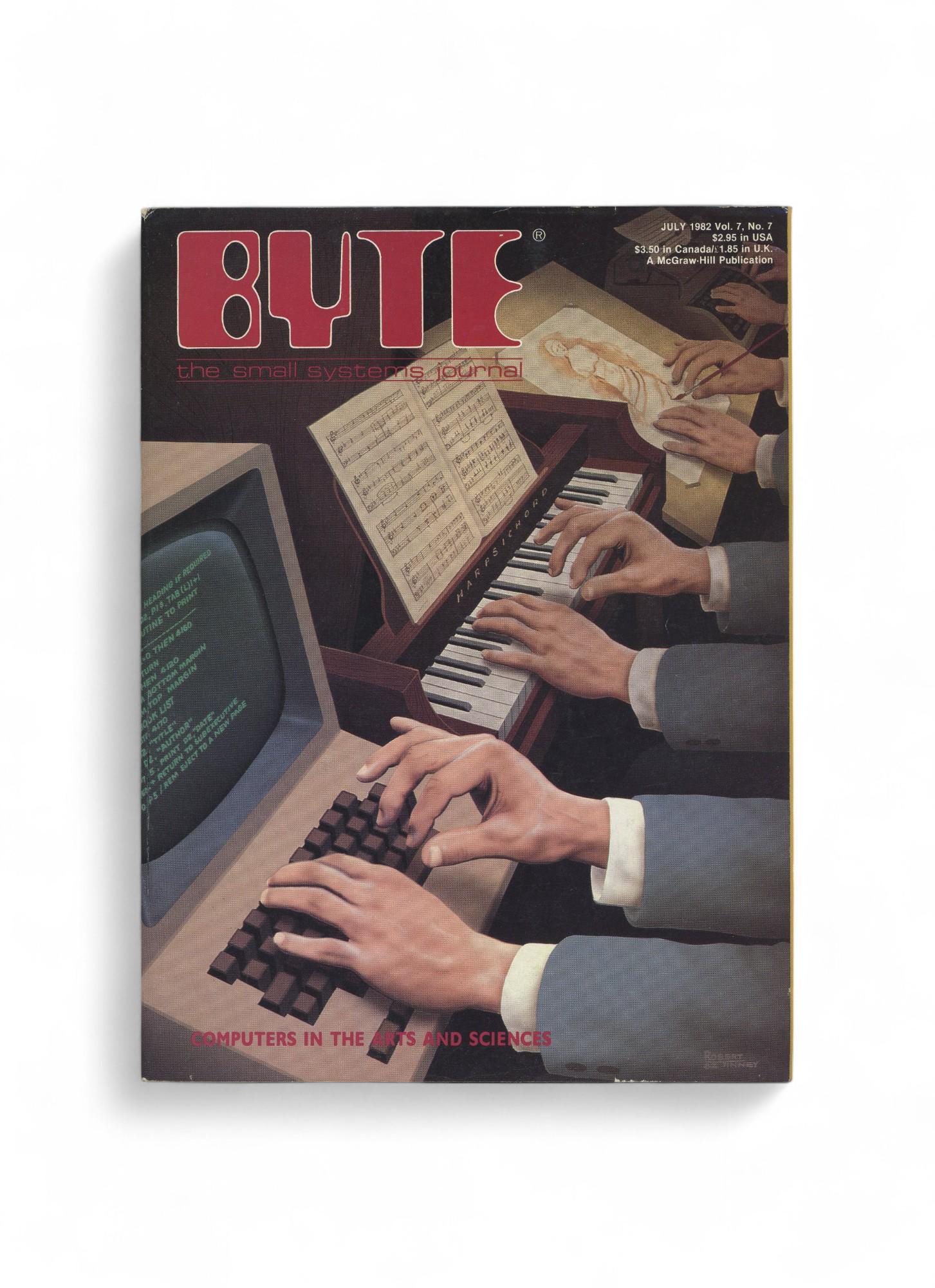 BYTE Magazine the Small Systems Journal July 1982 Computers in the Arts ...