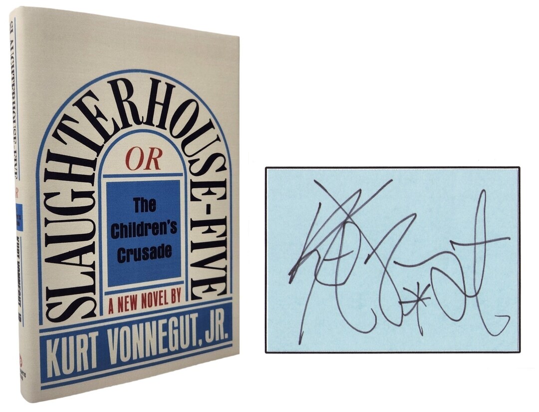 SIGNED First Edition Slaughterhouse Five 5 by Kurt Vonnegut Delacorte Press, 1969 Vintage