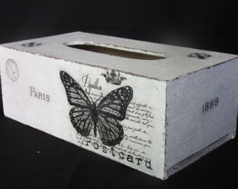 Shabby tissue box cover
