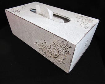 Shabby tissue box cover