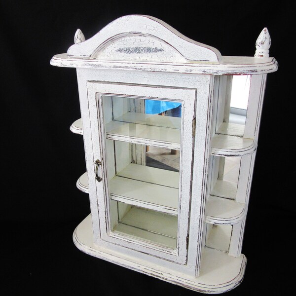 White shabby cabinet