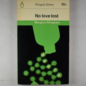 No Love Lost Margery Allingham 1954 Crime Penguin Books Vintage Antique Retro Paperback