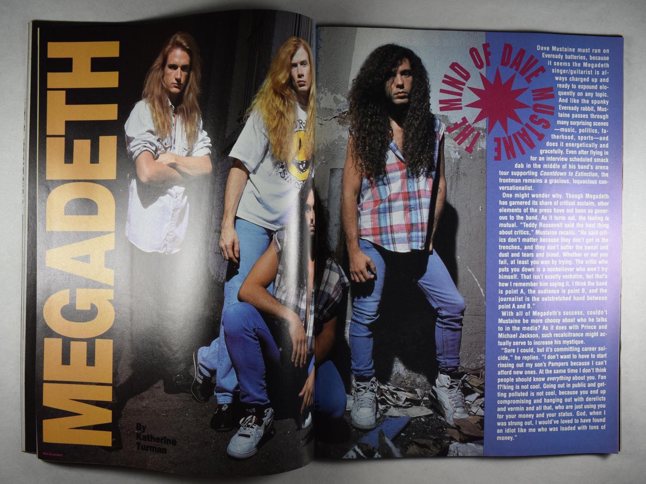 Steven R Mattes Rip Rip Magazine July 1993 Steven Tyler Aerosmith Iron Maiden POSTER ...