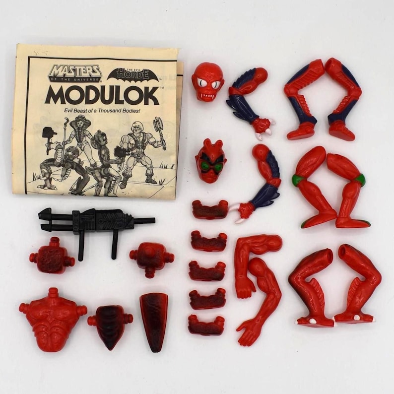 Micro Modulok Masters of the Universe Modulok Mattel Inc. 1984 Malaysia He-man MOTU ...