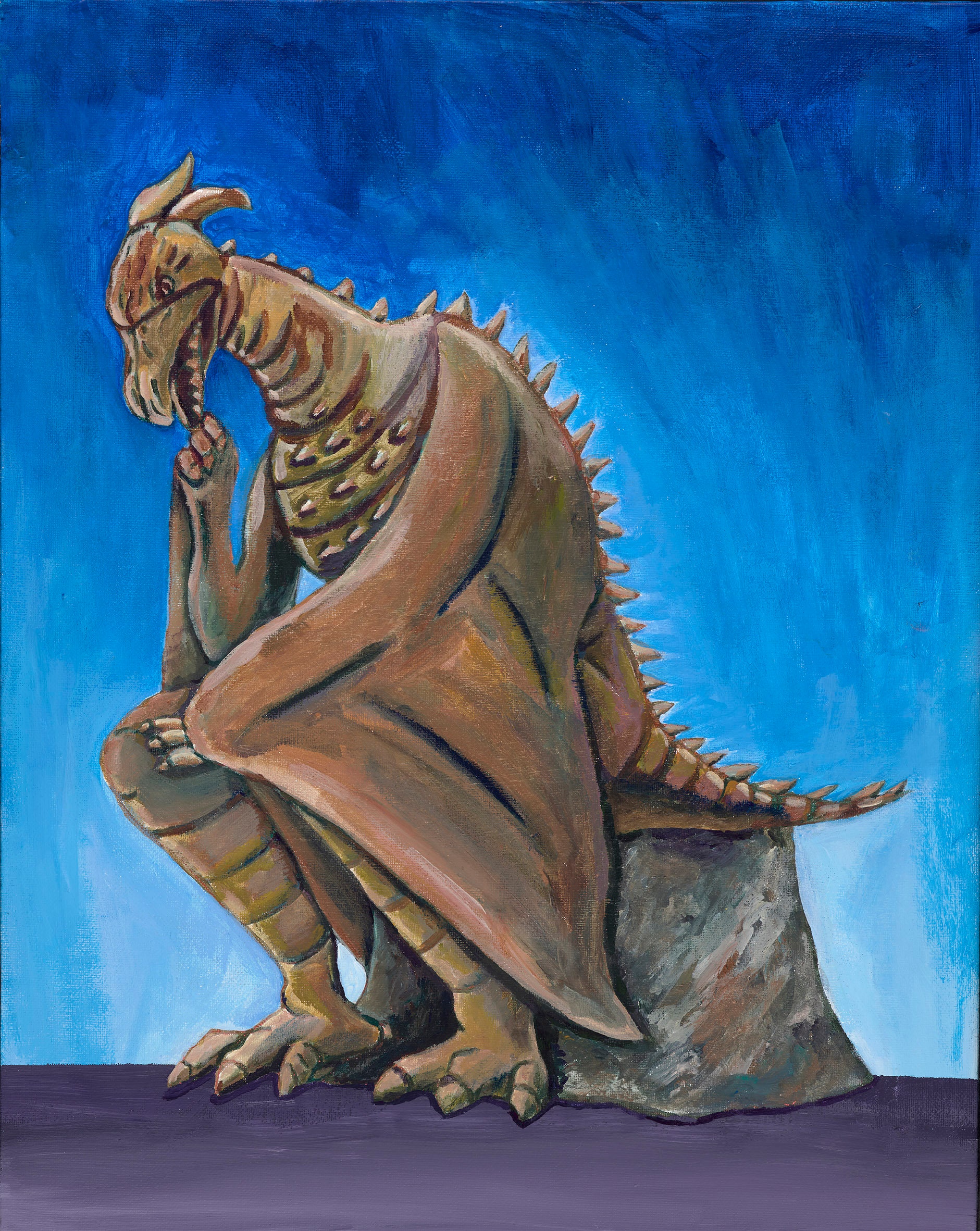 Rodin's Rodan (Kaiju thinker)