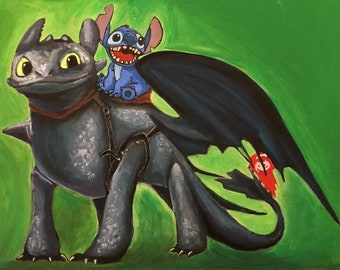 Toothless & Stitch