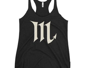 Scorpio Zodiac Sign Racerback Tank Top | Astrology Streetwear