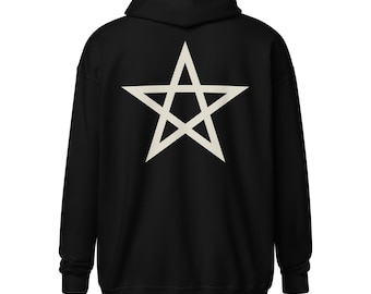 Pentagram Zip Hoodie | Occult Streetwear | Magic Symbol