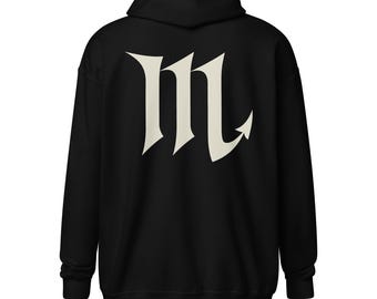 Scorpio Zodiac Sign Zip Hoodie | Astrology Streetwear