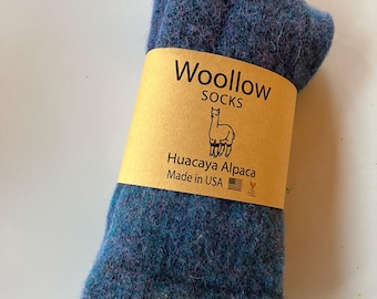 Alpaca Wool Boot Socks: Extra Thick Full Cushion, Made in USA