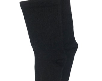 Super Soft  Black Alpaca Edema Socks, Warm Socks for Women/Men, Lounge Socks, Cozy Socks, Soft Socks, Wide Calf Socks, Warm Socks, Bed Socks