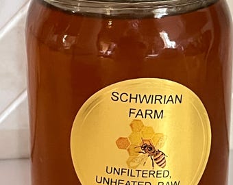 Organic, Raw, Unfiltered  Wildflower Honey
