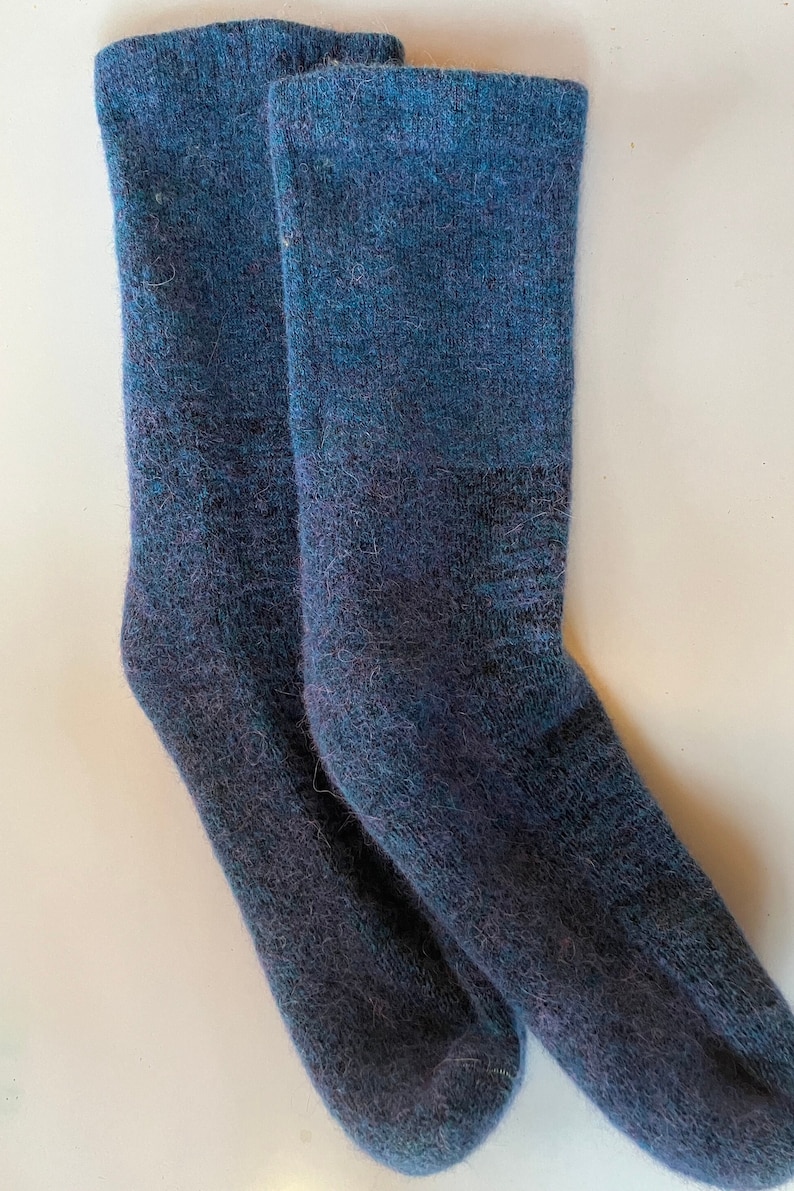 Super Soft Blue Alpaca Socks,alpaca Socks for Women/men, Hiking Socks ...