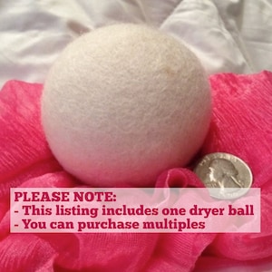 Organic Wool Laundry Dryer Balls, Handmade Dryer Balls, Eco Friendly, Energy Saver, Clothing Softener, Chemical Free, Christmas Gift
