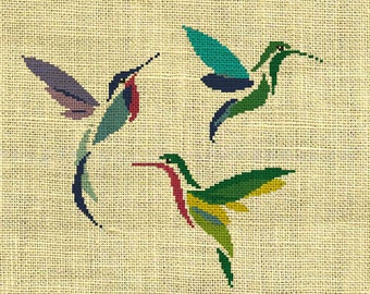 Bird/Hummingbird/ Counted Cross Stitch Pattern/Chart/digital cross stitchPDF /instant download