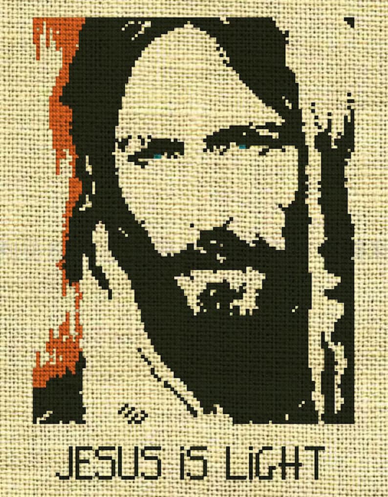 Jesus/god/christian/worship Counted Cross Stitch Pattern Etsy