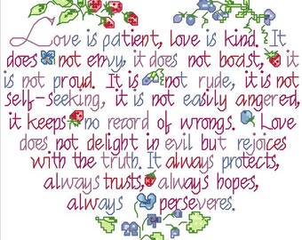 Wedding/Marriage/Anniversary/matrimony/Love Counted Cross Stitch Pattern/Chart/digital cross stitchPDF /instant download