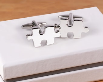 Autism Cuff Links Puzzle Piece Autism Cufflinks Christmas Father/'s Day